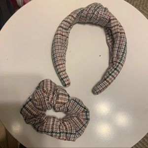 J. Crew headband & scrunchie set